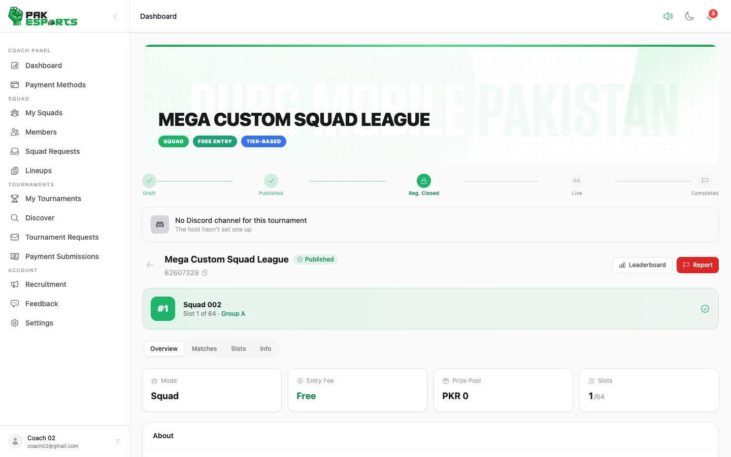 Match Day — Room ID, Result Screenshot