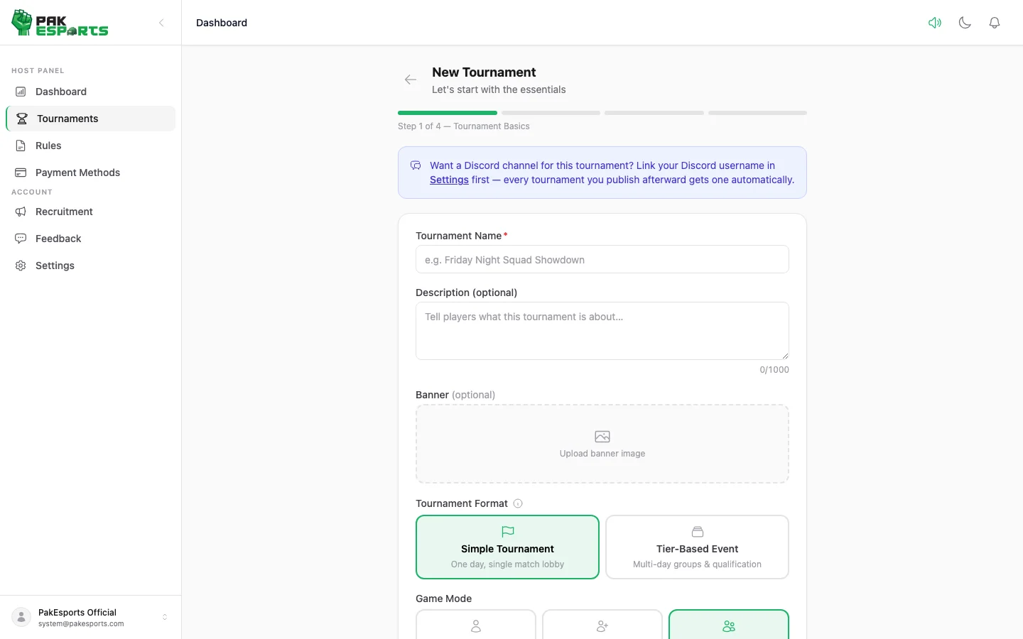Tournament Banana — Asli Kaam
